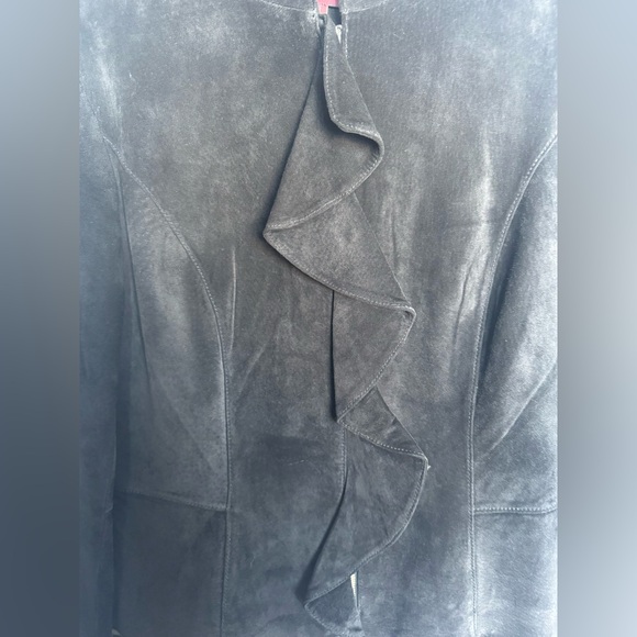 Margaret Godfrey 100% Suede Leather Jacket - Picture 7 of 8